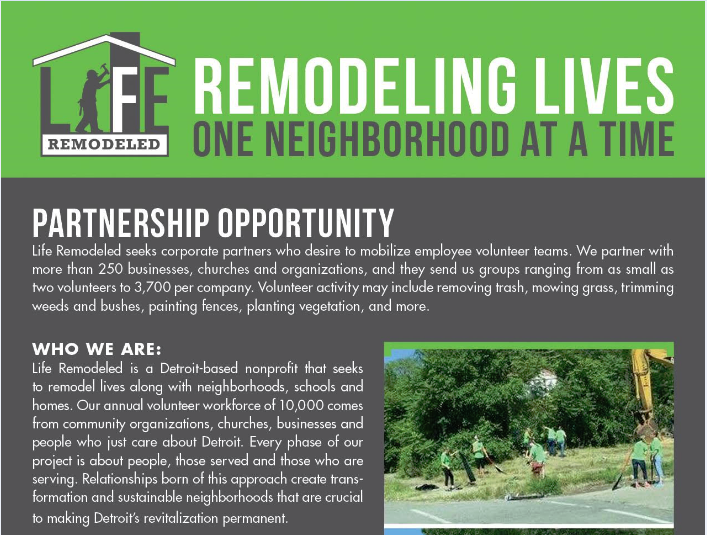 Life Remodeled - Remodeling lives one neighborhood at at time.