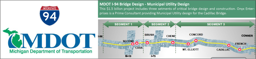Onyx Enterprise - MDOT I-94 Bridge Design.